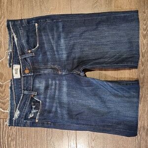 PAIGE Women's Straight Leg Jeans - Dark Blue